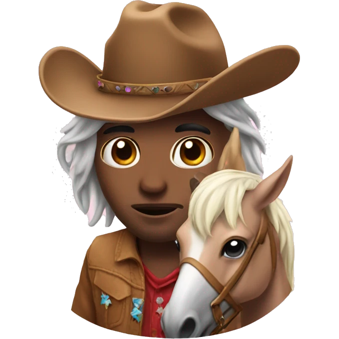 unicorn and cowboy emoji