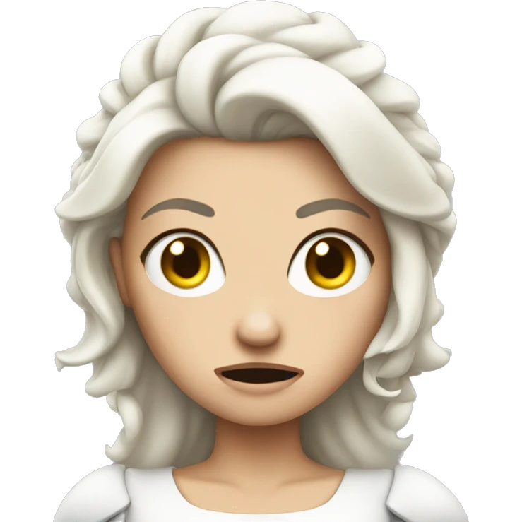 ANGRY white princess emoji