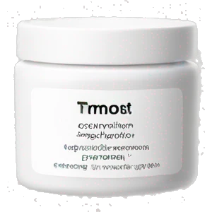 hydrating cream pot with label emoji