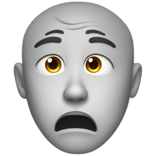 Crying man emoji