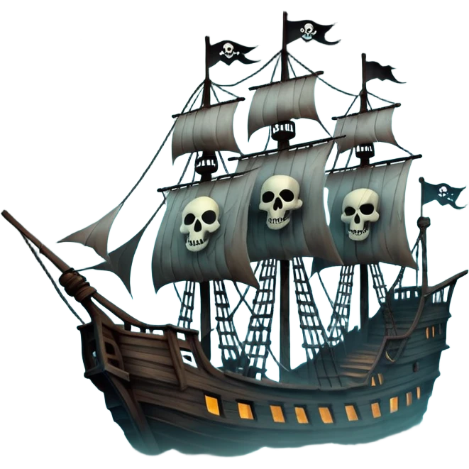 haunted Pirate Ship emoji