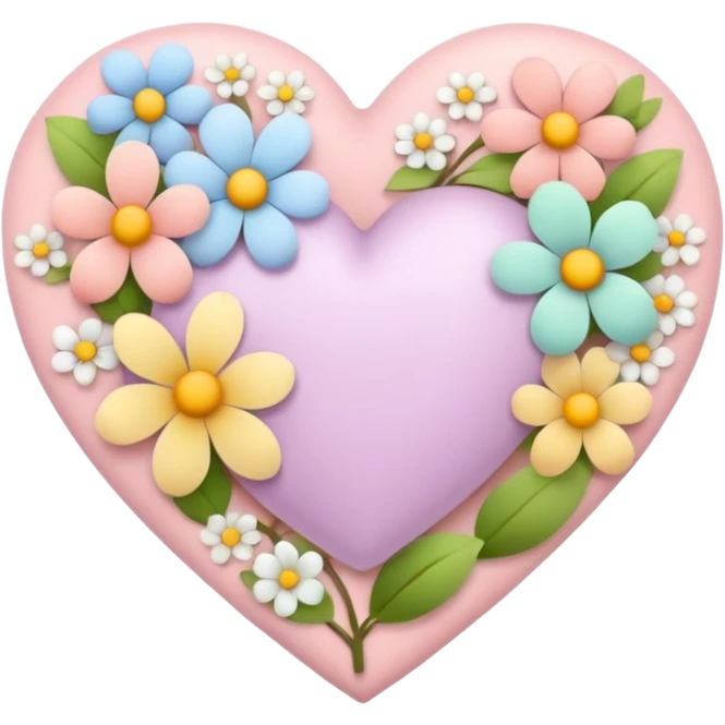 spring-themed heart emoji