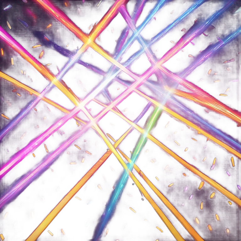 Lasers at a rave emoji