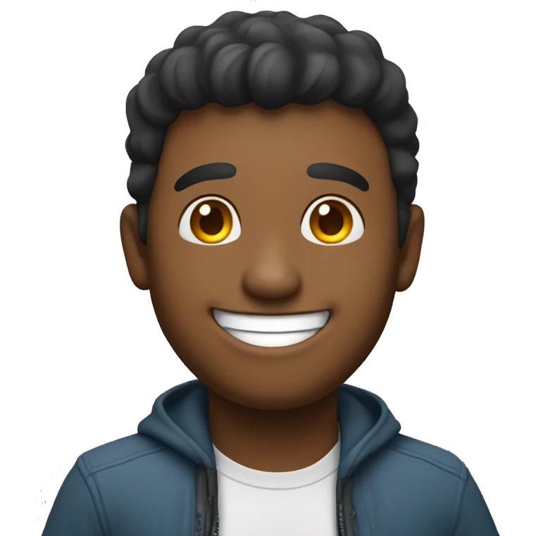 hombre sonriendo emoji