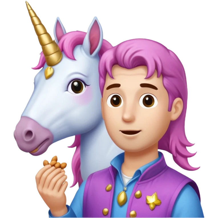 Simon B, peanuts, unicorn emoji