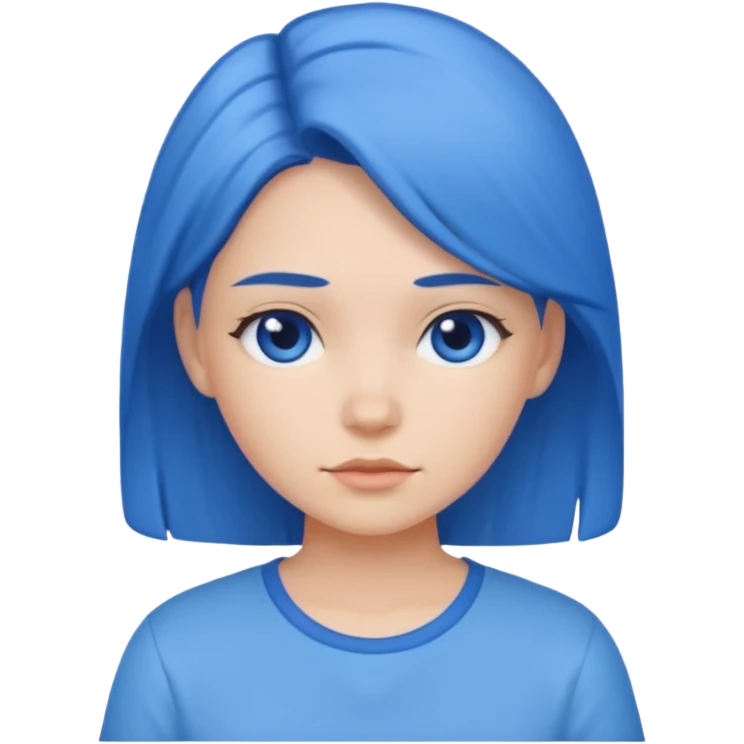 shirt not a someone blue girl emoji