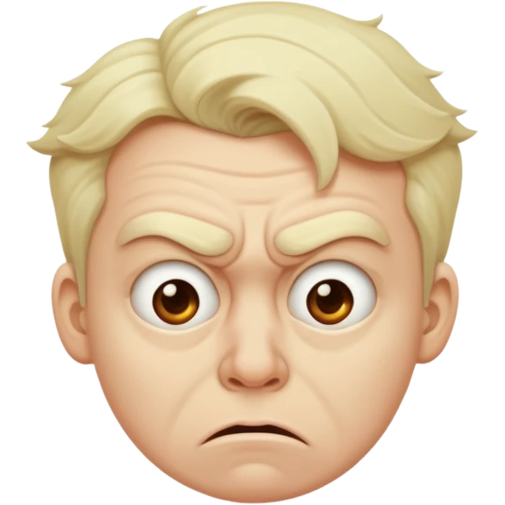 Disgusted face  emoji