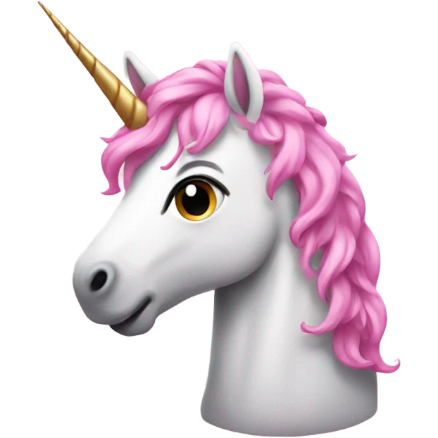 Pink unicorn emoji