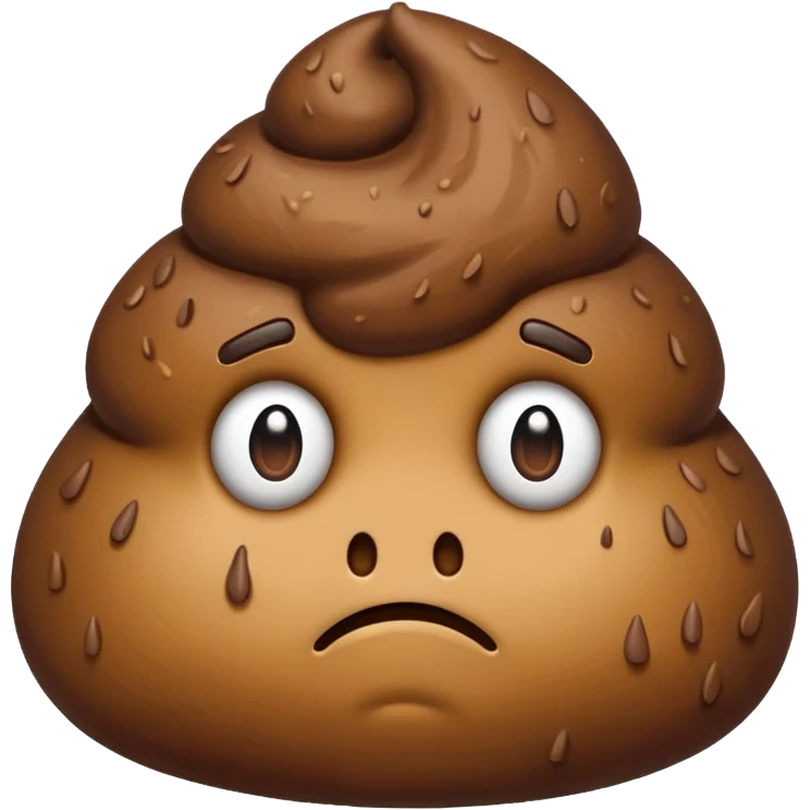 Sad poo emoji