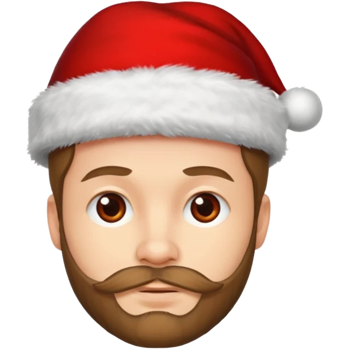 SCOTTISH MAN WITH STUBBLE WITH XMAS HAT emoji
