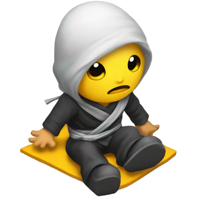 Ninja tripping on toy on floor emoji