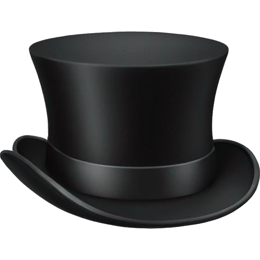 top hat  emoji
