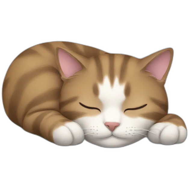 cat sleeping emoji