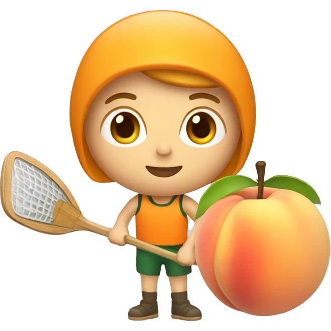peach paddler emoji