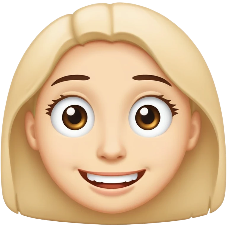 rolling eyes with smile emoji