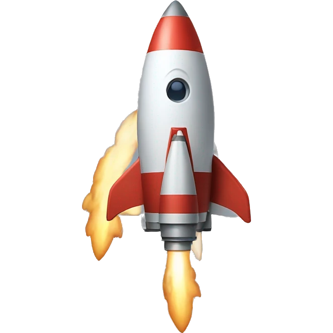 A cool rocket emoji emoji