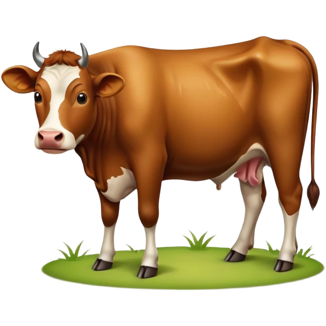brown cow emoji