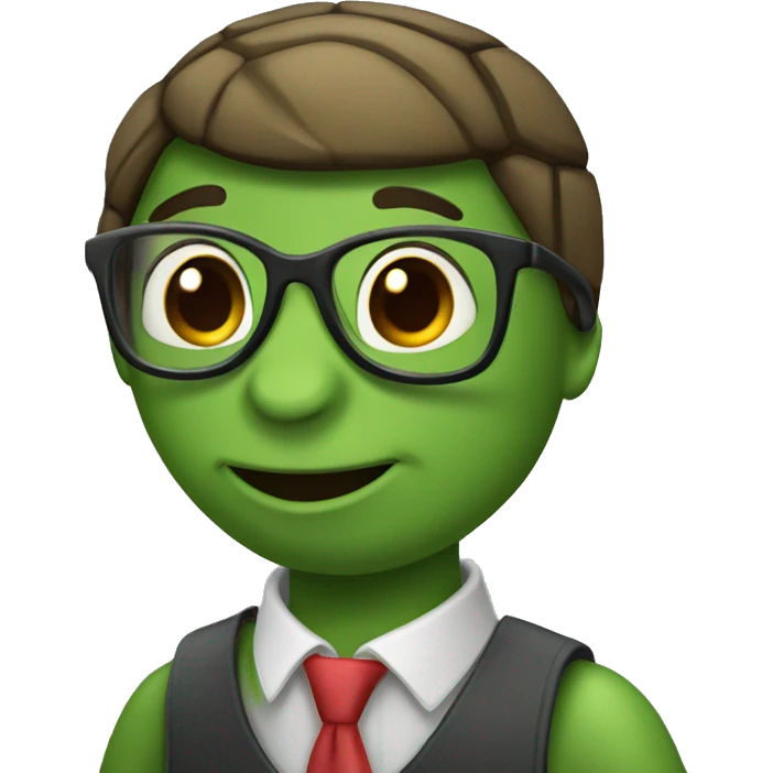 animal turtle as a school Teacher emoji
