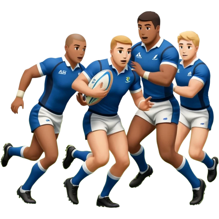 a rugby ruck emoji