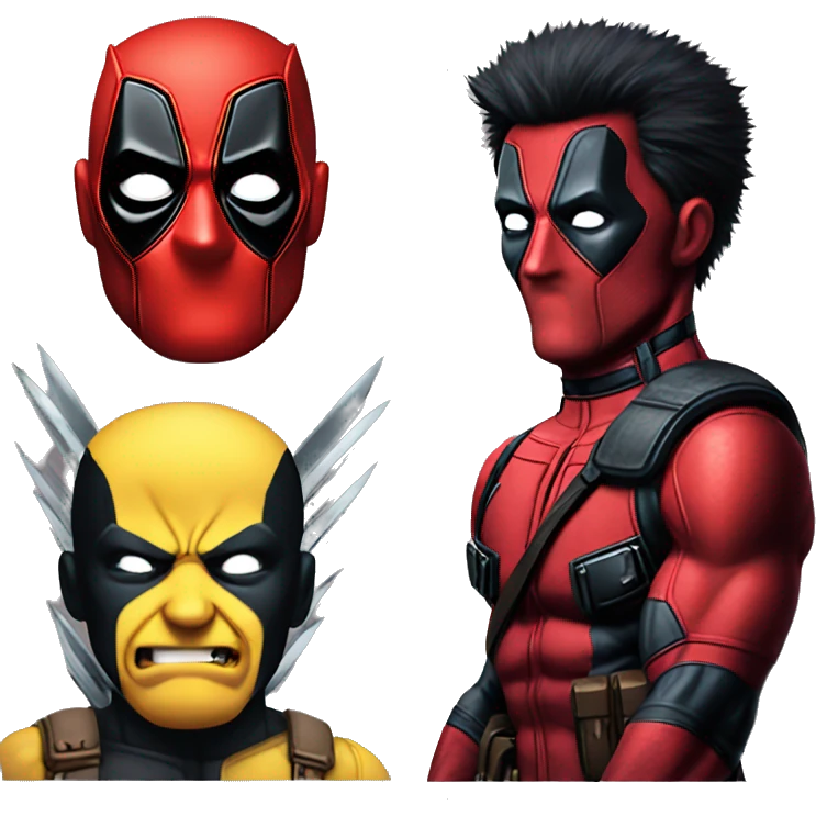 Deadpool wolverine emoji