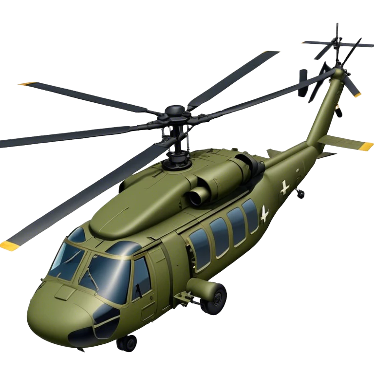 Sikorsky UH-60 Black Hawk - Sikorsky (Model Year: 2022) (Iconic colour: Olive green) emoji