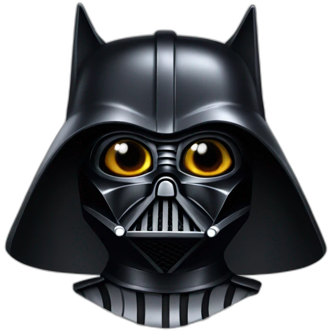 Cat darth vader with helmet emoji
