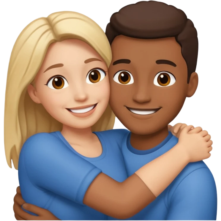 couple hugging emoji