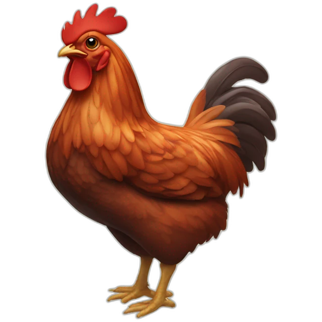 Poulet rouge emoji