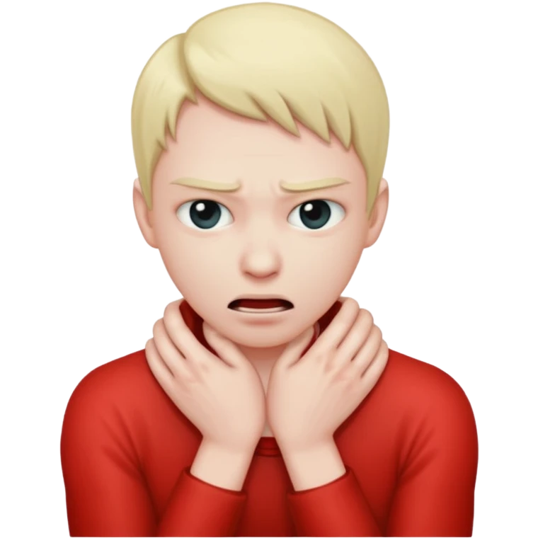 person strangling themselves  emoji