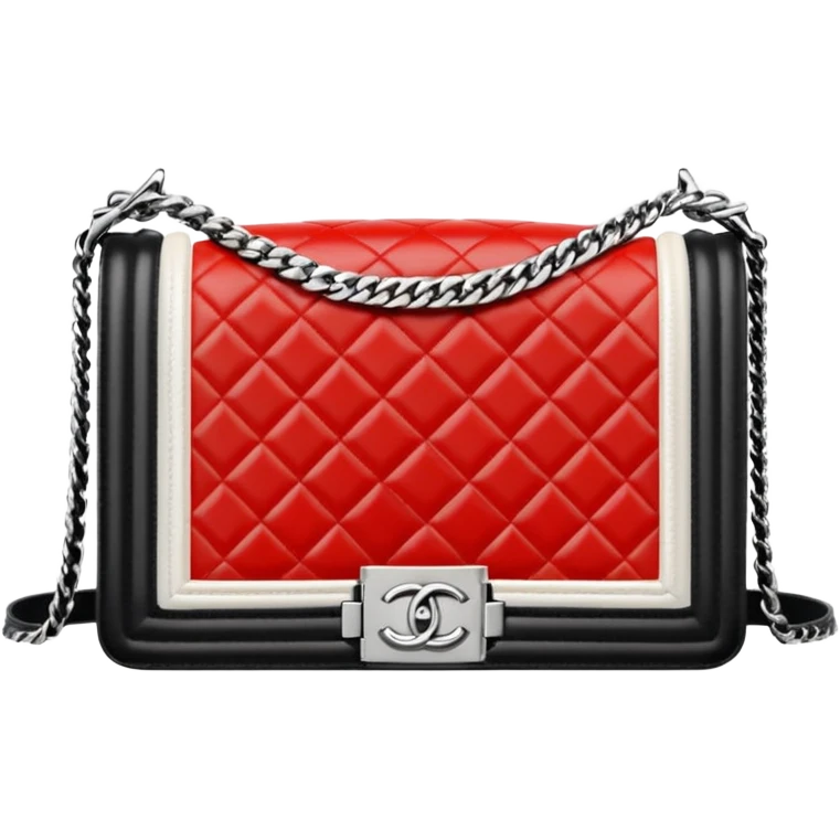 chanel le boy white bag emoji