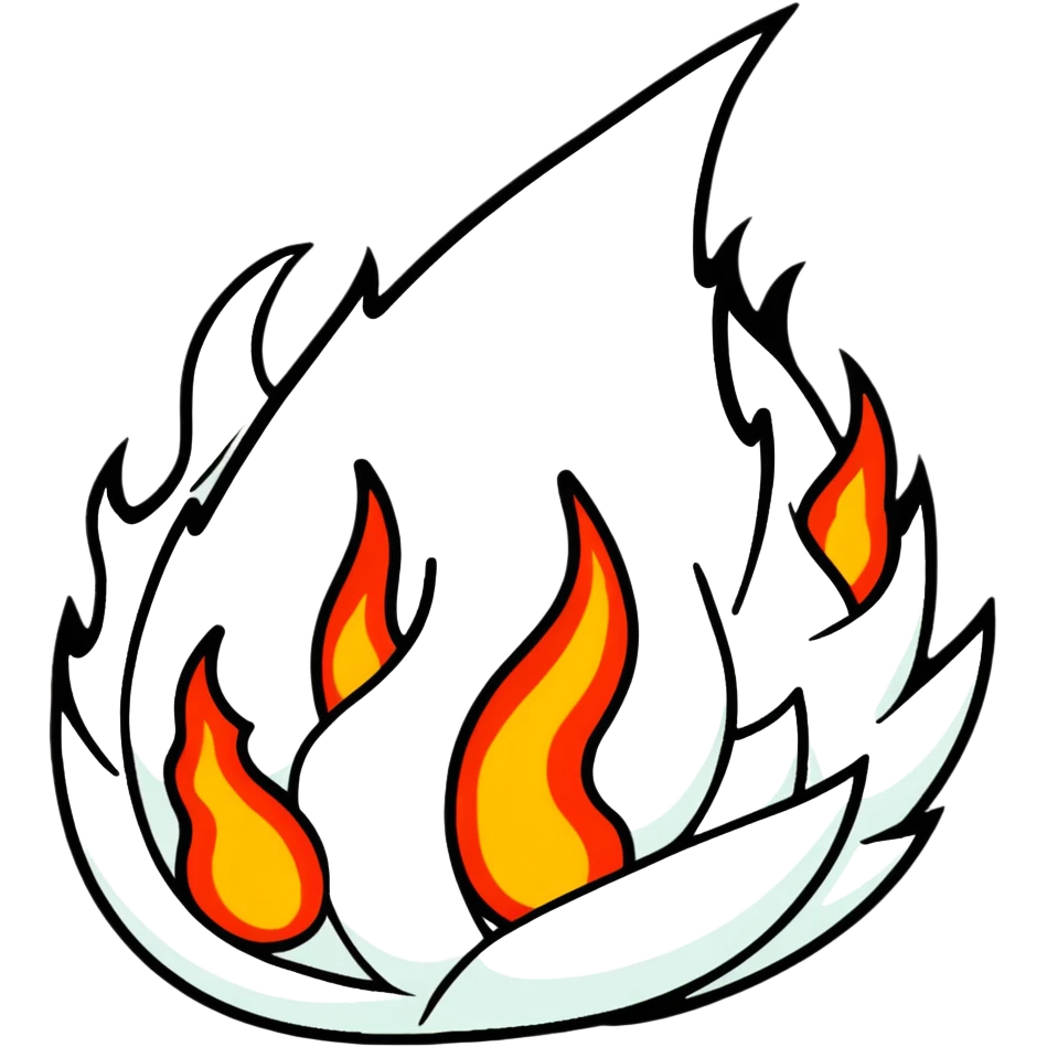 flames and underworld emoji