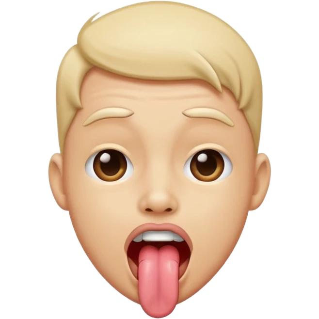 Person sticking tongue out and shaking their head  emoji