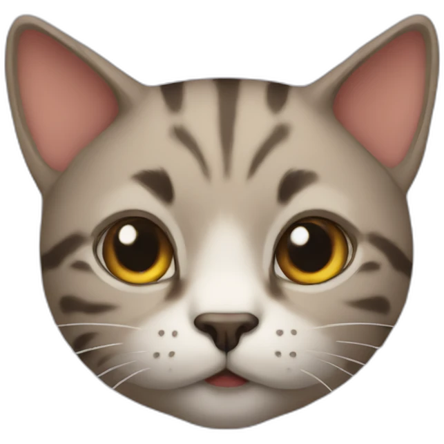 Cat head reality emoji