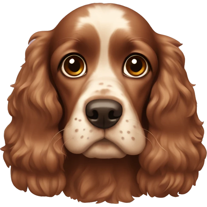 Brown cocker spaniel emoji