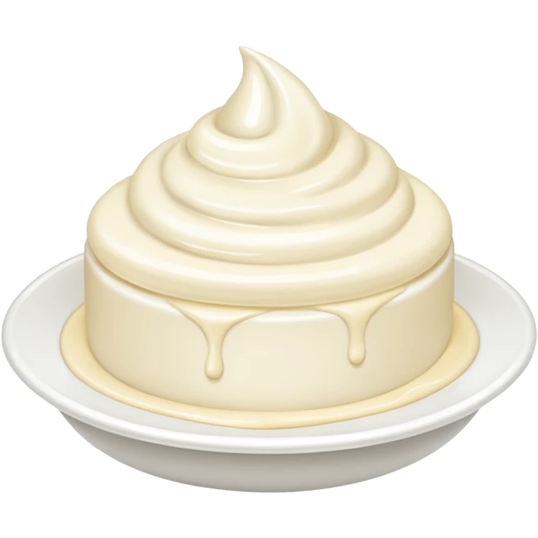just Cream without a plate emoji