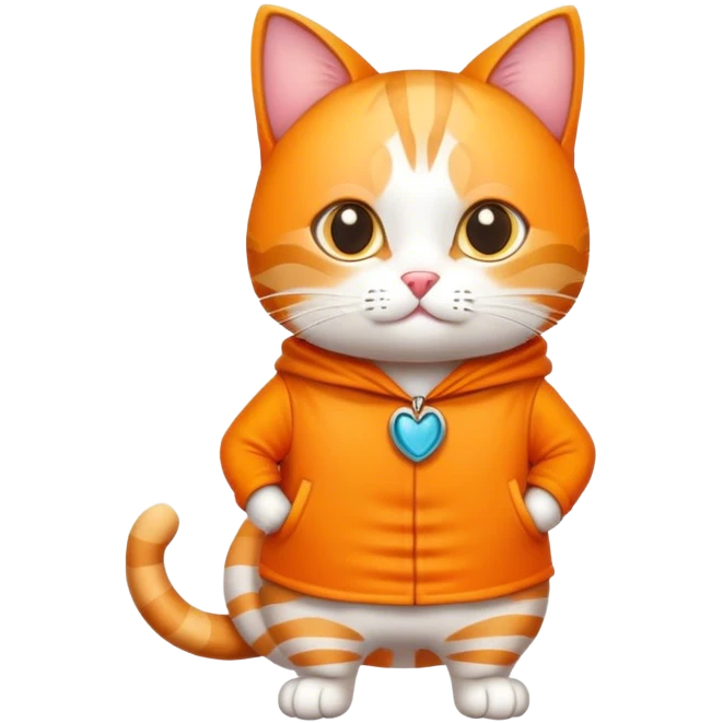 a cat wearing costume emoji