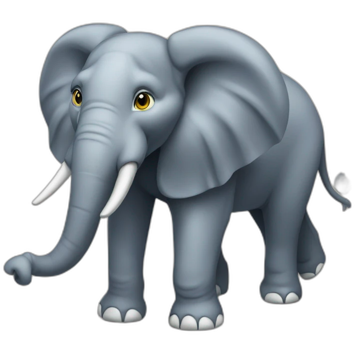 Éléphant est lionne emoji