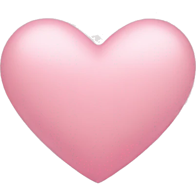 light pink heart emoji