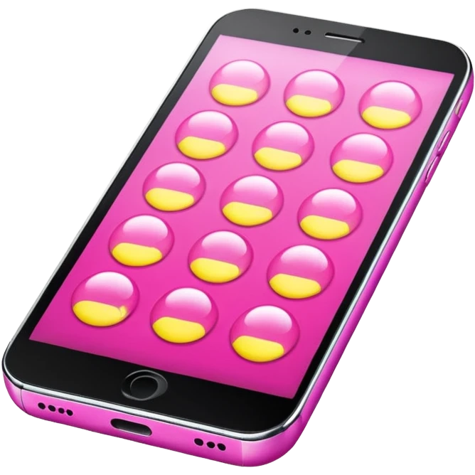 pink cellphone contacts bubble emoji