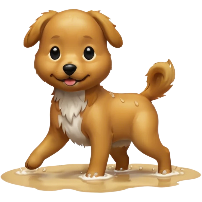 Dog in beach emoji