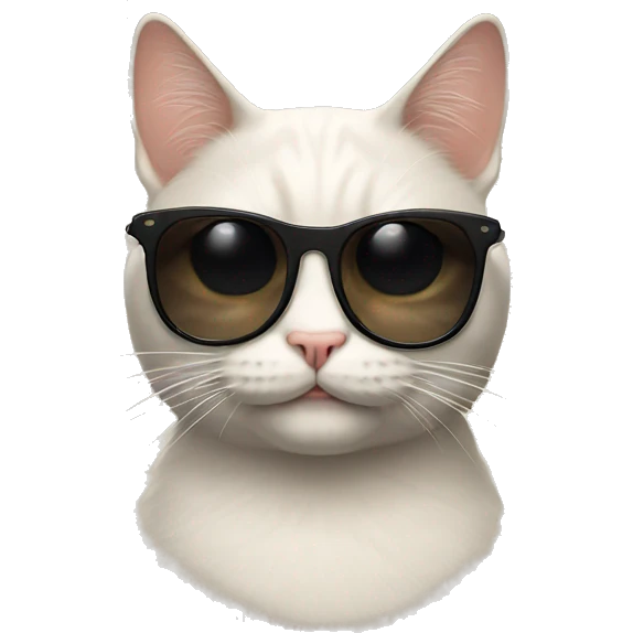 Cat with sunglasses emoji