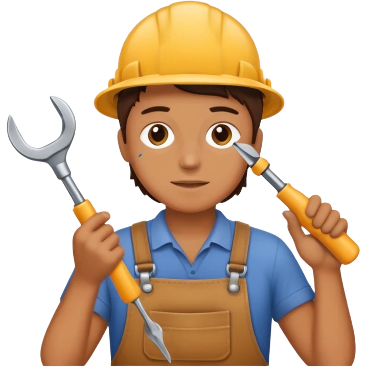 person Repairing a tool emoji