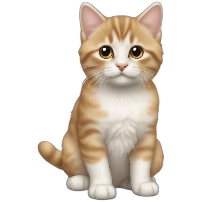 Chaton à côté d'un chiot emoji