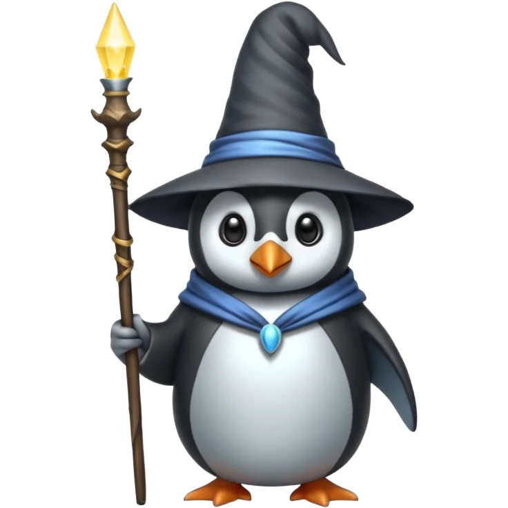 Penguin Wizard emoji