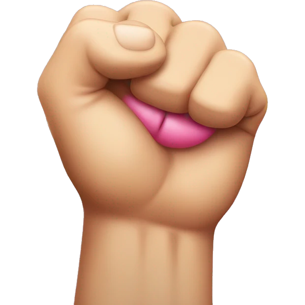 balled up fist with pinkie up emoji