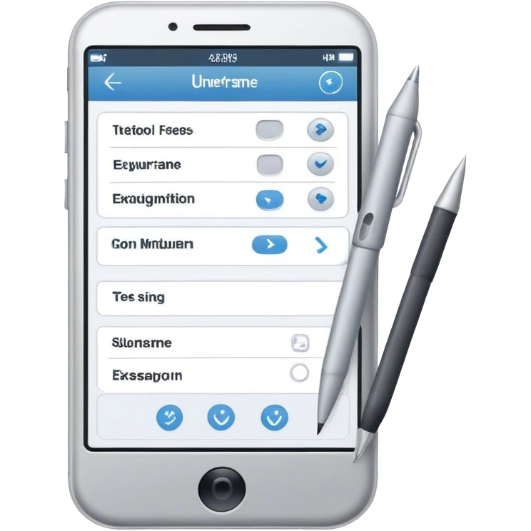 "Create an emoji for UX/UI design. Show a wireframe or user interface design with buttons, icons, and text fields. Include design tools like a cursor or stylus. Use modern, professional colors. Do not include any emojis or smiley faces. Make the background transparent. emoji