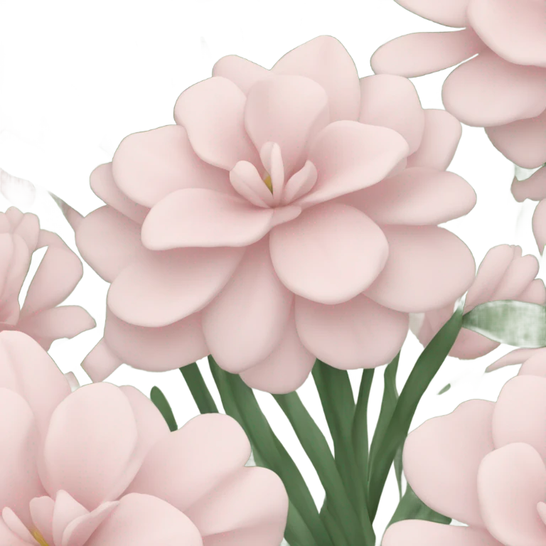 Pale pink bouquet emoji