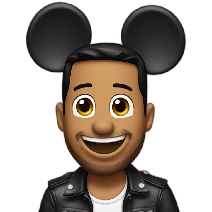 Romeo santos with mickey mouse ears emoji