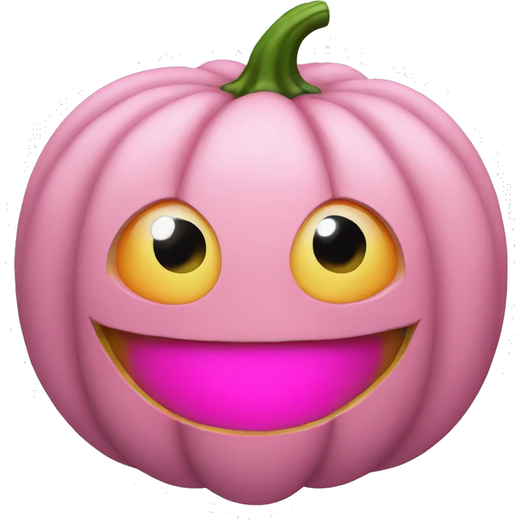 Pink pumpkin  emoji
