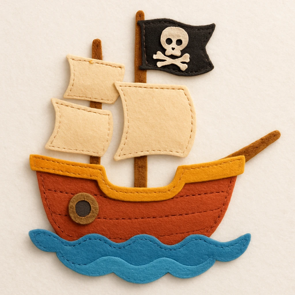 pirate ship emoji